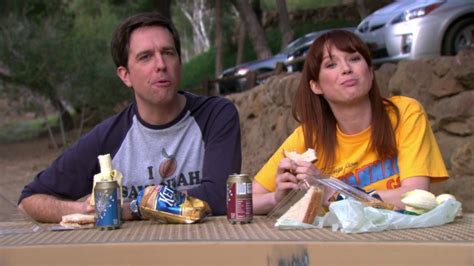 Herr's Chips Enjoyed By Ed Helms (Andy Bernard) And Ellie Kemper (Erin Hannon) In The Office ...