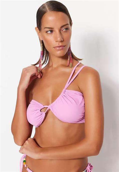 Buy Trendyol One Shoulder Tunnel Bikini Top Online Zalora Malaysia