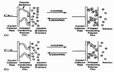 Schematic Representation Of Electrochemical Doping Of Conducting