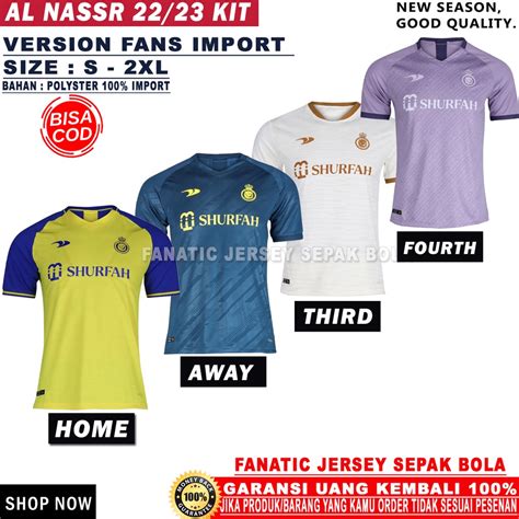 Jual Jersey Sepak Bola Al Nassr Home Away Third Th Grade