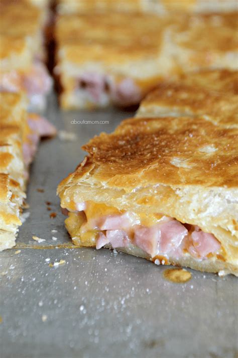 Ham and Cheese Puff Pastry Melt - About a Mom