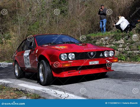 Alfa Romeo Alfetta Gtv Historic Race Car during the Race. Editorial ...