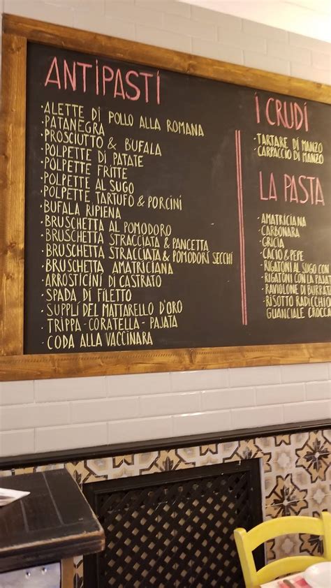 Menu Da Sugo Ponte Milvio Ristorante Roma