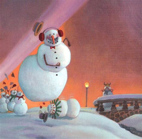 Snowmen at Night 6 | Snowman painting, Christmas paintings, Snowman