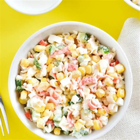 Ensalada De Surimi Con Elote Pizca De Sabor