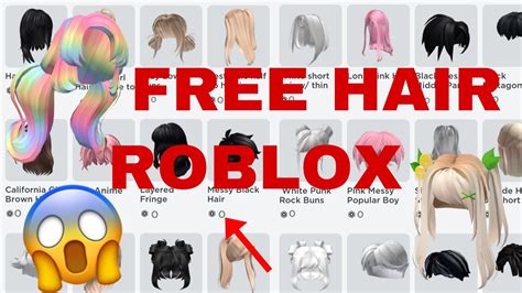 HOW TO GET FREE HAIR ON ROBLOX SUPER EASY YouTube