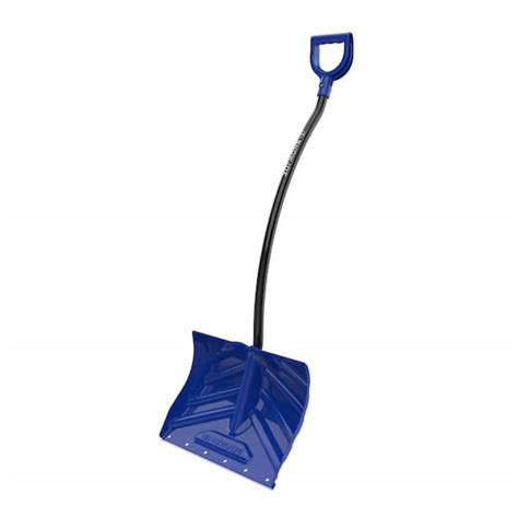 Snow Joe 18 in. Ergonomic Snow Shovel with Nylon Wear Strip and D-Grip ...