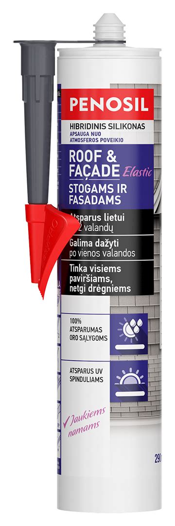 Silikoninis Hermetikas PENOSIL Roof Facade Elastic 290 Ml Pilkas