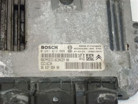 Ecu Bosch Edc C Citro N Peugeot A Slovensko