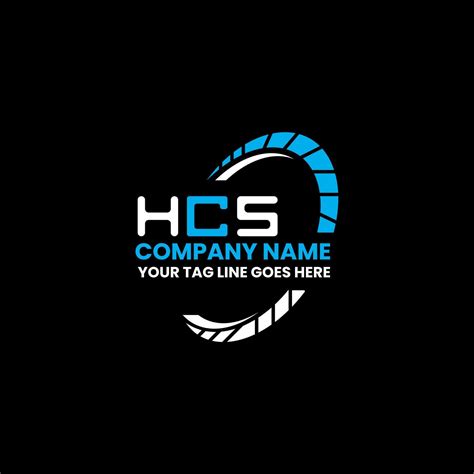 hcs letter logo creative design  vector graphic hcs simple