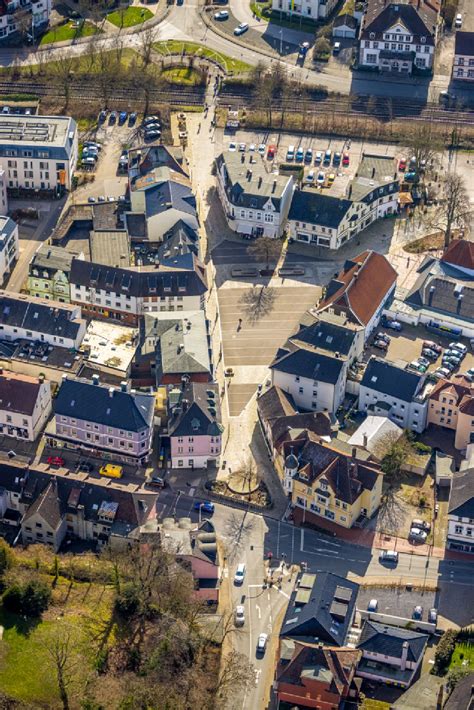 Luftbild Fröndenberg Ruhr Platz Ensemble Marktplatz in Fröndenberg