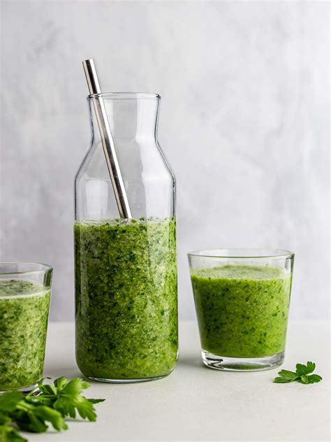 Detox Parsley Smoothie Recipe Foodaciously