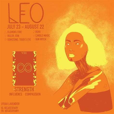 Pin By 𝓐𝓶𝔂 🦇🔮🌙🎃 On Leo The Lioness ♌ Leo Star Sign Candle Magic Zodiac