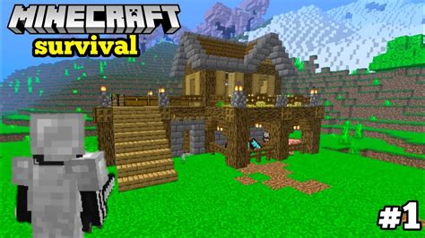 MINECRAFT PE Survival Series Ep 1 In Hindi 1 20 Made OP Survival Base