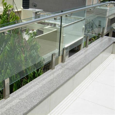 Modern Terrace Railing Designs Polish Stainless Steel Glass Balcony ...