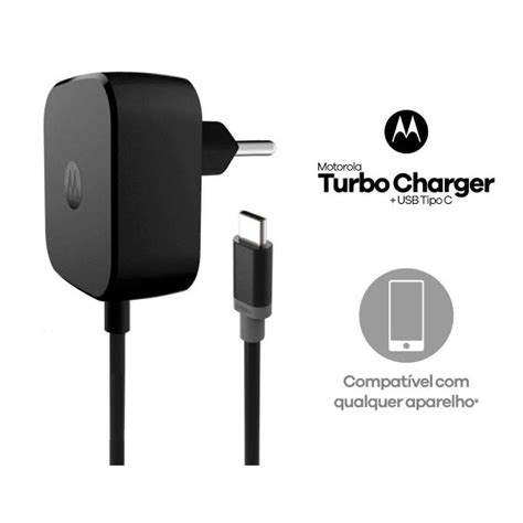 Carregador Motorola Turbo Power Usb C Tipo C 30w Original Madeiramadeira