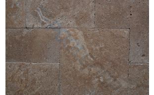 Pool French Pattern Tumbled Travertine Paver Noce Silva