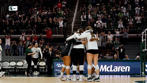 Michigan State Volleyball Vs Rutgers Cinematic Highlight Oct 01