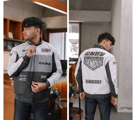 King Jaket Varsity Nascar Genious Racing Jacket Nascar Pria Jaket