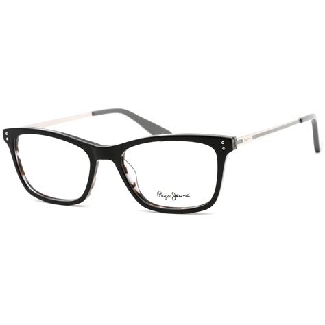 Pepe Jeans PJ3407 C1 Women's Black Rectangular Frame Eyeglasses ...