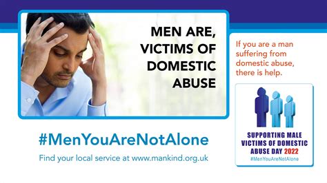 Supporting Male Victims Of Domestic Abuse Day Mankind