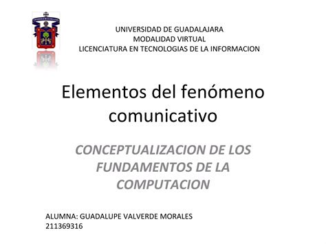 Elementos Del Fen Meno Comunicativo Ppt