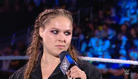 Ronda Rousey On Year Old Wwe Smackdown Star