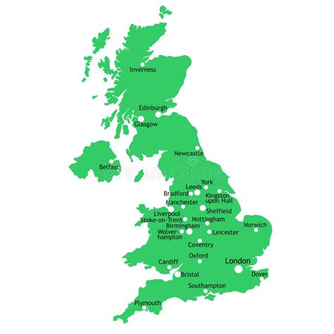 英国、苏格兰、威尔士和北部爱尔兰映射 向量例证 插画 包括有 利物浦 王国 剪影 舍德兰群岛 爱丁堡 33061772