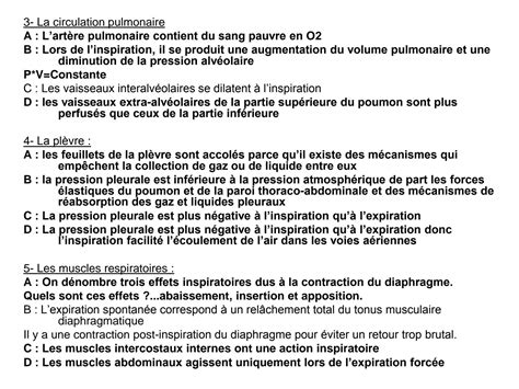 SOLUTION QCMs Physiologie Respiratoire Studypool