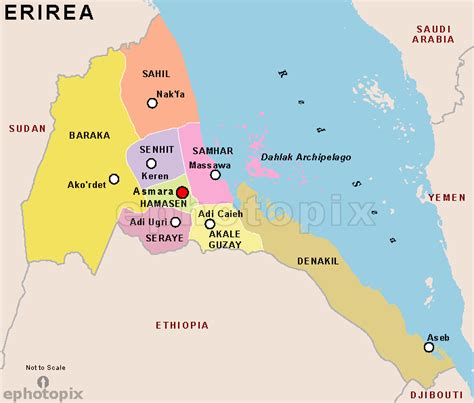 Eritrea Detailed Map