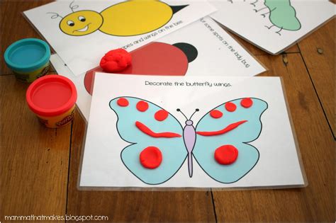 Mamma That Makes Insect Play Dough Mats