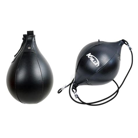 Saco De Boxeo De Cuero Pu Bolsa De Velocidad De Boxeo Inflable Bolas De