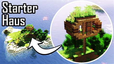 Minecraft Starter Haus Auf Einer Insel Bauen Starterhaus Am Strand