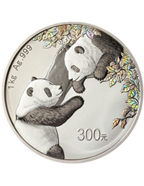 China Panda Color Kilo Moneda Plata Proof Yuan China