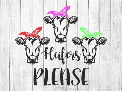 Crazy Heifer SVG Cow SVG Cow Clipart Cow Cut Files for - Etsy