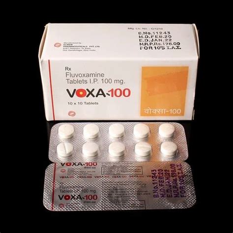 VOXA 100 Fluvoxamine 100 Mg Tablet Prescription Treatment Anti