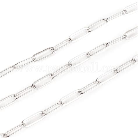 Wholesale Tarnish Resistant 304 Stainless Steel Paperclip Chains