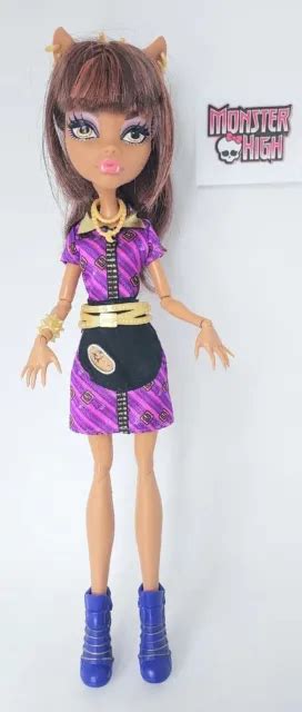 Monster High Clawdeen Wolf Doll And Coffin Bean Picclick Uk