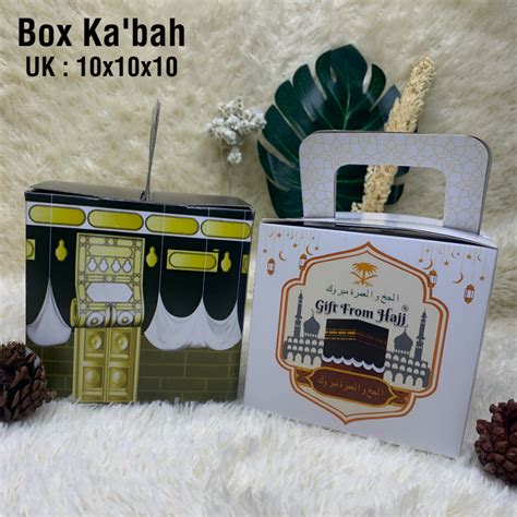 Jual Dus Box Kabah Hitam Putih Kemasan Souvenir Untuk Oleh Oleh Haji