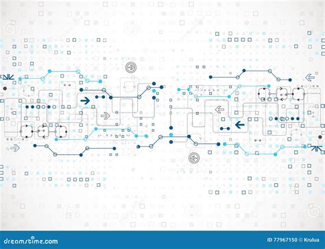 Structure Pattern Technology Backdrop Stock Vector Illustration Of