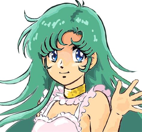 The Big Imageboard Tbib 1980s Style 1girl Aqua Hair Blue Eyes