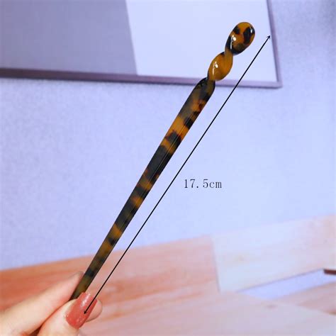 Chinese Style Traditional Women Acetate Long Hair Stick Chopstick For