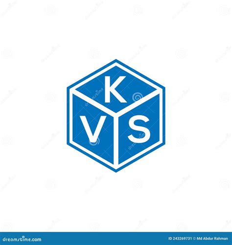 KVS Letter Logo Design on Black Background. KVS Creative Initials ...