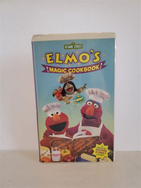 Sesame Street Elmos Magic Cookbook VHS 2001 Clamshell 74645145334