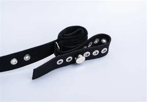 Wrist And Ankle Restraints Set Black Line Chastity Belt Bondage Medical