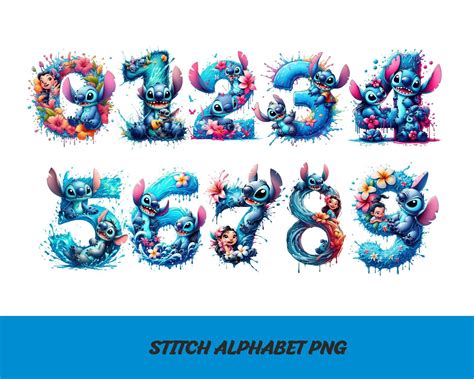 Lilo And Stitch Alphabet Png Font Stitch And Lilo Letters Png Stitch