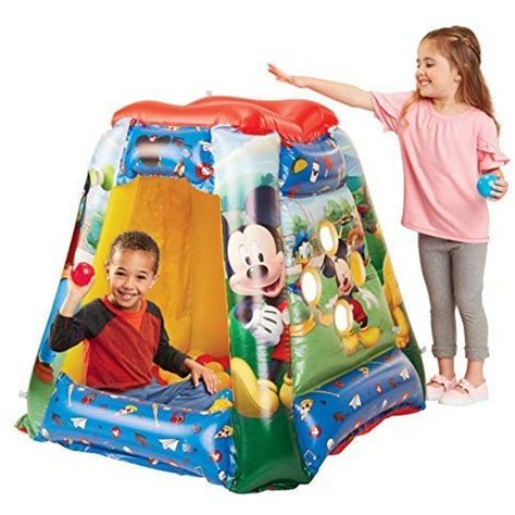 Inflable Mickey Mouse Incluye Pelotas Suaves Sof Flex