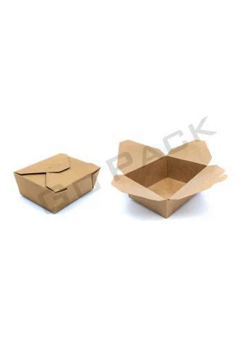 Gopack Kraft 1250ml Takeaway Paper Food Box At Rs 500piece Samaypur New Delhi Id