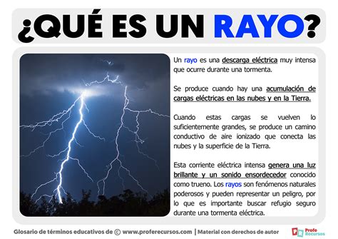 Qué es un Rayo | Definición de Rayo