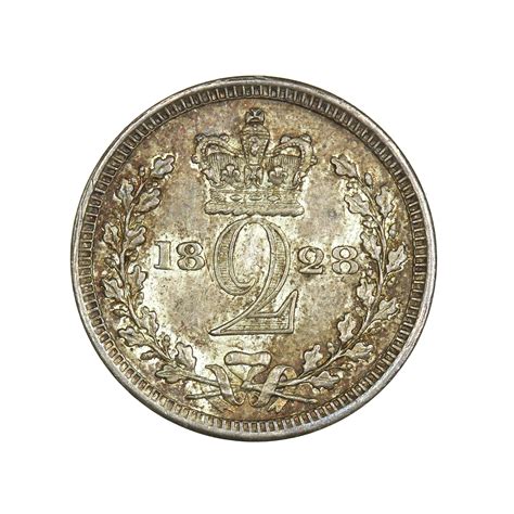 George Iv Ad Silver Twopence Ad Maundy Coinage Silbury